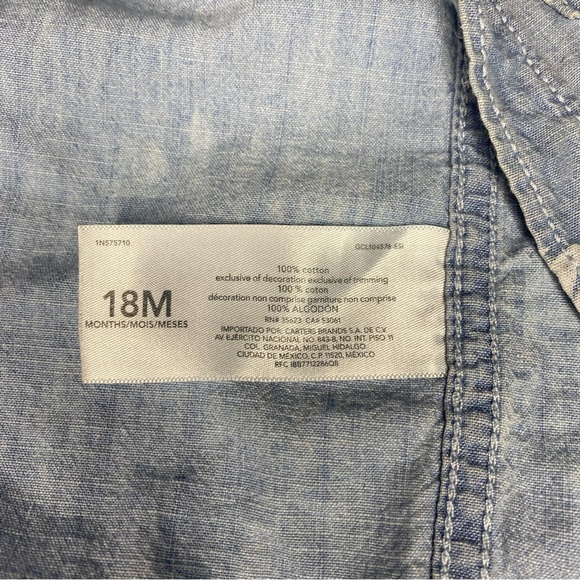 Baby B’gosh | Baby boy Leaf design Button Down shirt Size 18M - Picture 7 of 7